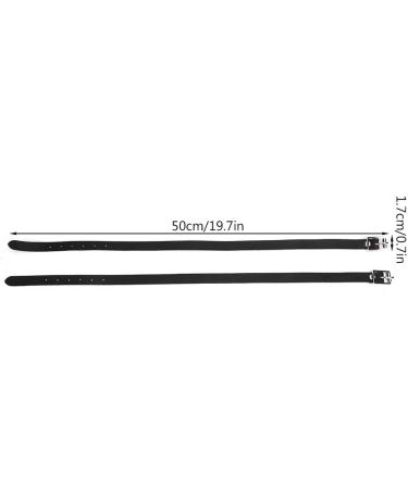 GOTOTOP Spur Leathers 1 Pair 50cm Lengthen Kids Spur Leathers Riding Straps with Stainless Steel Buckle Horse Tool Accessories - Buy Online on SooperMarket.com