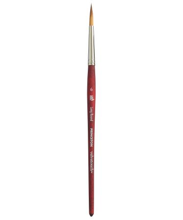 Princeton P3950LR6 Pri Velvetouch Syn Sh Long Round Size 6 us size 2 Long Round