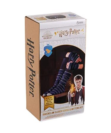 Eaglemoss Hero Collector Hogwarts Ravenclaw Slouch Socks and Mittens Knitting Kit | Harry Potter Wizarding World Knitting Kits | Model Replica