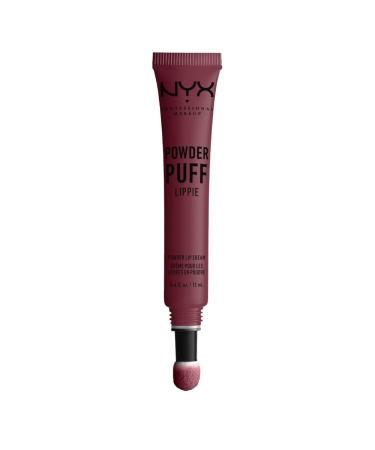 NYX PROFESSIONAL MAKEUP Powder Puff Lippie Lip Cream  Liquid Lipstick - Moody (Cool Toned Plum) Moody 0.40 Fl Oz (Pack of 1)