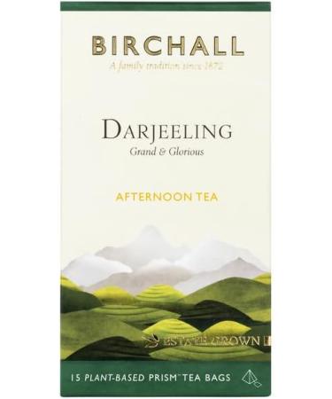 Birchall Tea - Darjeeling Tea - 6 Boxes of 15 Plant-Based Prism Tea Bags - A Unique and Flavorful Tea from the Himalayan Foothills - Nutritious Brew for Every Day - Buy Online on SooperMarket.com