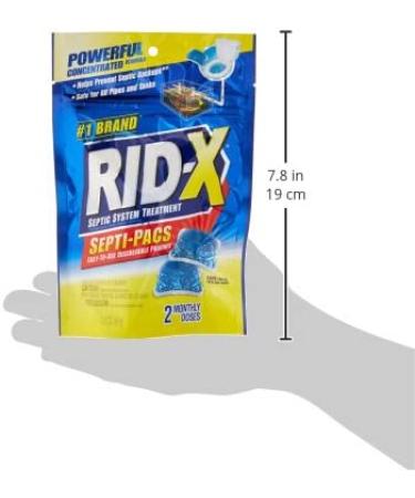 RID-X Septic Treatment Septi-Pacs - 2 Month Supply (2.1 oz) | Pack of 1 - Buy Online on SooperMarket.com