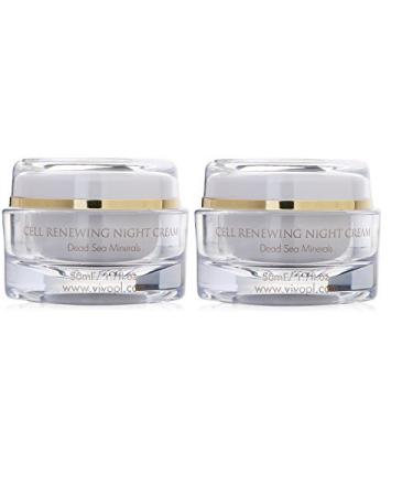 Vivo Per Lei Cell Renewal Night Cream Get Intense Results with Gentle Non-Greasy Formulas 1.7 Fl. Oz. Pack of 2