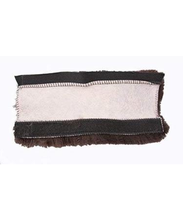 Merauno Sheepskin Horse Noseband Cover Lambskin Halter Set 1x Neck saver 1x Nose Protector 2x Cheek pieces Brown - Buy Online on SooperMarket.com