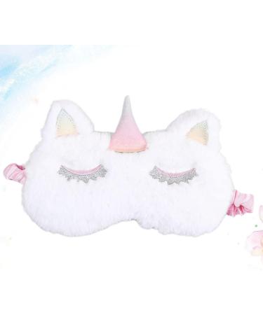 Buy Gatuida 2pcs Cute Sleeping Eye Mask - Cartoon Eye Cover for Women & Kids | Embroidered White Sleep Mask | Ideal for Travel & Relaxation - Buy Online on SooperMarket.com