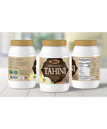 Tahim Premium Tahini - 100% Pure Sesame Vegan Paste, 500g - Buy Online on SooperMarket.com