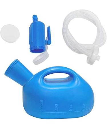 Male Urinal 2000ml-50" Long Tube with Lid Male Urinal Bottles with Cover Male Portable Urinal Pee Bottles Incontinence Seniors Traveling Driving Camping (Blue) - Buy Online on SooperMarket.com