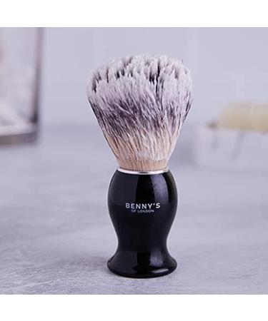 Shaving Brush | Free Travel Case | BENNY'S | Luxury Brush | Gentle Exfoliator | Removes Dirt Dead Skin and Reduce Blemishes | Men's Gift Idea | Creates The Best Shaving Cream Lather | Made in The UK - Buy Online on SooperMarket.com