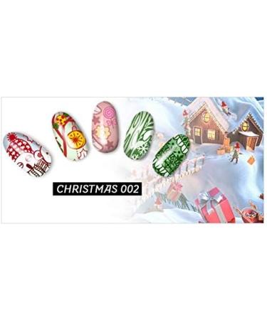 Christmas Theme Nail Art Stamping Plate - DIY Manicure Print Tool - Buy Online on SooperMarket.com