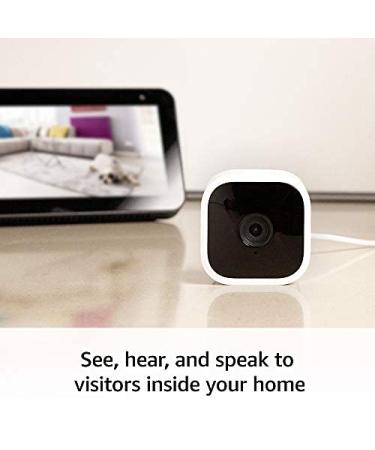 Blink Mini 1080p HD Indoor Security Camera System | Night Vision, Motion Detection, Two-Way Audio | Works with Alexa | Easy Setup | Pack of 3 (White) - Buy Online on SooperMarket.com