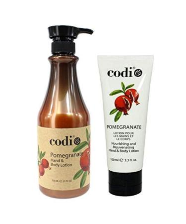 Codi Pomegranate Hand & Body Lotion Duo 3.3 oz + 25 oz