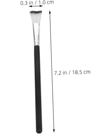 Baluue Makeup Tool Loose Powder Brush Nose Contour Brushes Blush Brush 18.50X1.00X1.00CM Black - Buy Online on SooperMarket.com