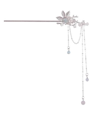 minkissy Cute Antique Hairpin Hanfu Hair Stick Hair Accessories for Women Wedding Antique Hair Fork Girls Hair Fork Chinese Hair Stick with Tassel Hair Decor Flower Hairpin Miss Metal Alloy