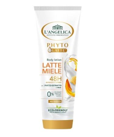 L'Angelica Body Lotion with Milk and Honey Intensive Nourishment 48h 250 ml (8.4 Fl Oz) 1 unit - Made in Italy italian import