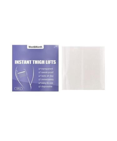 Encomy 10 pieces instant thigh lifting transparent adhesive strips for thigh lift lust stretch immediately smooth cellulite for sagging skin girls