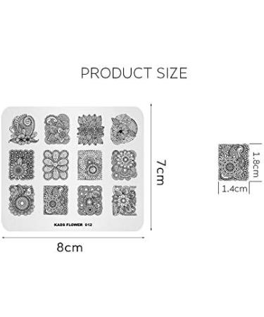 Multi-Pattern Flower Style Nail Art Stamper Tool - FL012 - Buy Online on SooperMarket.com