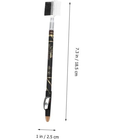 BELLIFFY 4pcs Two-in-one Eyebrow Pencil Eyebrow Makeup Pencils Black Eyebrow Pencil Brow Pencils Brown Wooden - Buy Online on SooperMarket.com