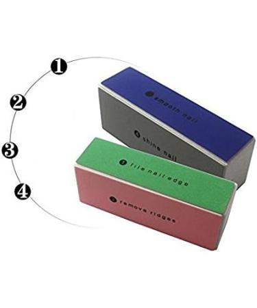 10PCS Professional Nail Buffing Block | Manicure Pedicure Tool Set | Emery Board Buffer for Shiny Nails - Buy Online on SooperMarket.com