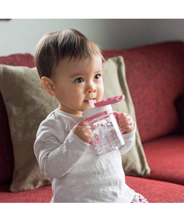 Richell Aqulea Outing Straw Mug 200ml Pink - Stylish Portable Drinkware - Buy Online on SooperMarket.com