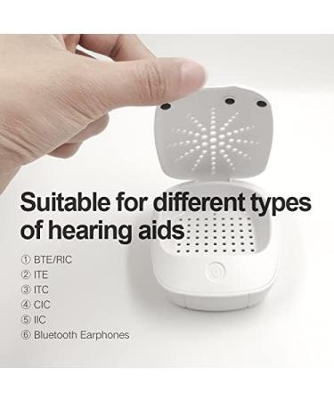 Electric Hearing Aid Dehumidifier Dryer with Lamp Electric Drying Case Electric Hearing Aid Dryer Light Fit All Hearing Aids of All Brand - Buy Online on SooperMarket.com