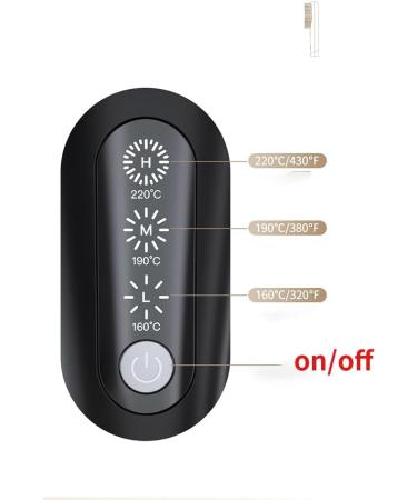 Mini Hair Straightener Brush - Wireless Straightening Brush with 3 Temperature Levels for Effortless Styling - Buy Online on SooperMarket.com