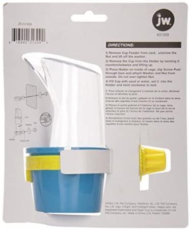 JW Pet Clean Cup Feeder & Water Cup for Birds - Medium (Colors Vary) - Buy Online on SooperMarket.com