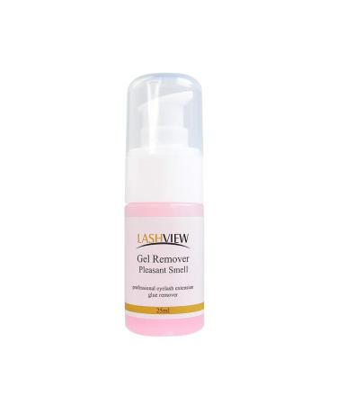 LASHVIEW Eyelash Extension Remover Professional Gel Remover Fast Acting Removing Eyelash Extension Glue Pink 25ml With Pleasant Smell For Eyelash Extension Grafting Use 0.85 Fl Oz (Pack of 1)