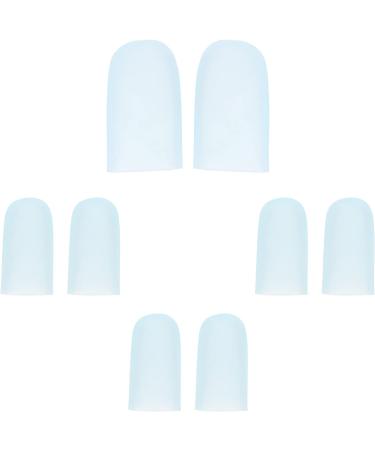 8 Pairs of Silicone Toe Spreaders for Calluses and Corns - Breathable and Stretchy Toe Sleeves for Pain Relief - 5.6x2cm - Buy Online on SooperMarket.com