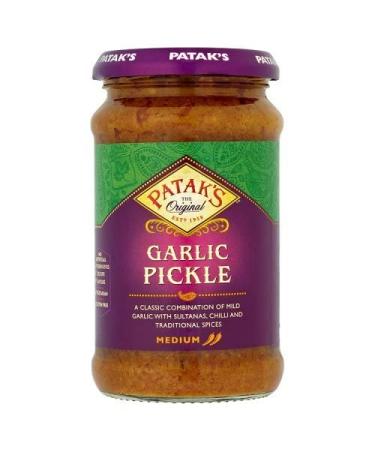 Pataks Garlic Pickle | A Fresh-Tasting Pickle | Aromatic Flavour | 300g | ( Pack of 6)