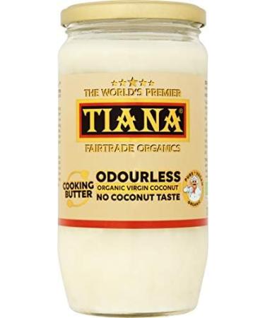TIANA Fairtrade Organic Virgin Coconut Oil Odourless Cooking Butter 750ML (Pack of 12) 750ML Pack of 12