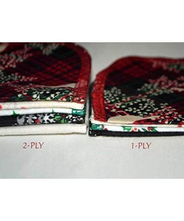 Set of 5 Birds Berries and Bucks 1 Ply Printed Flannel Little Wipes 8x8 Inches - Buy Online on SooperMarket.com