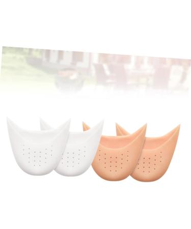 Hemoton Silicone Gel Pointed Toe Pads - 2 Pairs | Women Dance Shoe Covers | Toe Protectors for Pointed Heels - Buy Online on SooperMarket.com
