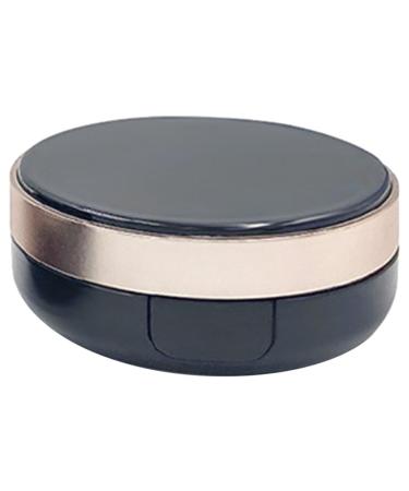 FOMIYES Box Makeup Container Black Container Dispenser Container Powder Container with Puff Makeup Powder Container Small Powder Container Travel Powder Puff Abs Body