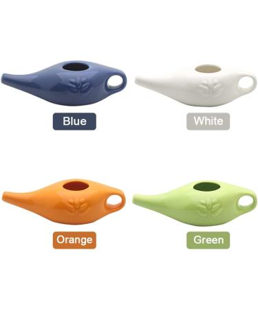 ciyeu 250Ml Ceramic Neti Pot Nose Cleaning Pot Leakproof Spout Pot for Nasal Rinsing Nose Washing Men and Women Blue - Buy Online on SooperMarket.com