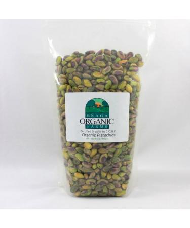 Braga Organic Farms Organic Raw Pistachios Kernels 2 lb. bag