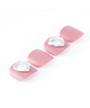 Shop Brishow Artificial Foot Toenails - 24pcs Acrylic Stick-On Nails for Women & Girls | International Shipping - Buy Online on SooperMarket.com