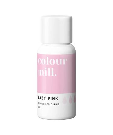 Colour Mill Oil Based Food Colouring 20ml Colours all Icings Chocolate Dough and more (Baby Pink)