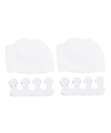 Healvian 2pcs Rubber Toe Spacers Toe Separators Silicone Toe Stretcher Hammer Set Thumb Protector Toe Separator Straightener Toe Spreader Toe Spreaders for Bunions Dilator Comber Orthotics