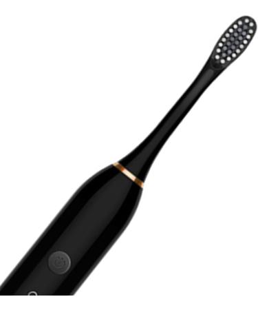 Buy Waterproof Electric Toothbrush for Adults | 6 Speeds & 4 Brush Heads | Black - International Shipping Available - Buy Online on SooperMarket.com