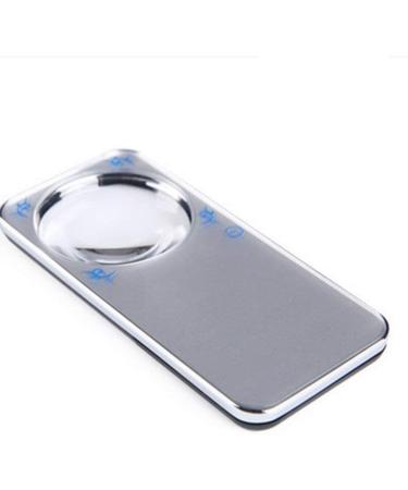 Screen Magnifier Portable 20x HD Optical Lens for The Elderly Read Antiques LED Light Loupe Magnifier with LED Light