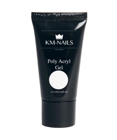 KM-Nails Polyacryl Gel natural white 002 in a tube 30g
