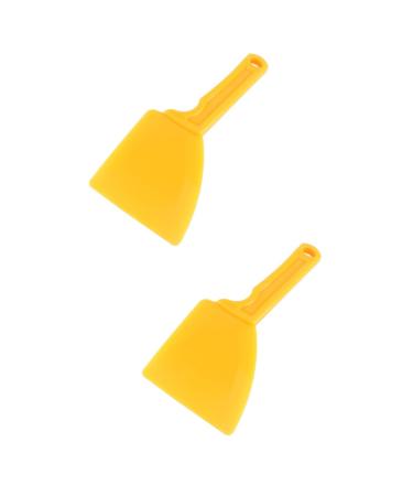 BCOATH 2 Pcs Plastic Honey Spatula Tonge Scrpaer Mutitool Honey Scraper Beekeeping Starter Kit Honey Uncapping Tool Honey Extractor Honey Scraping Tool Honey Collection Tool Suite 20x10.5cm x2pcs Yellowx2pcs