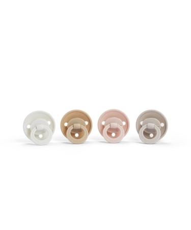Elodie Details 2 Pack Natural Rubber Pacifiers for Babies 0-6 Months | BPA-Free Powder Pink - Buy Online on SooperMarket.com