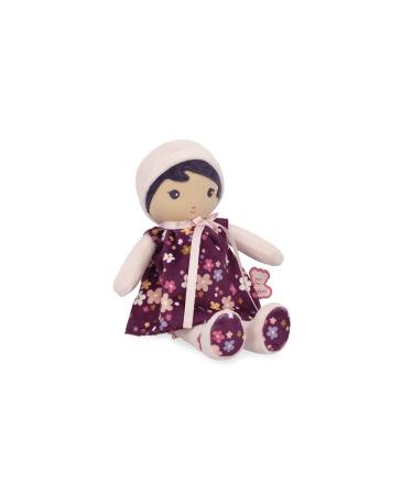 Kaloo - Tendresse - Violette - My 1st Soft Doll - 25 cm Fabric Doll - Floral Micro Velour Dress - Pretty Gift Box and Customisable Ribbon - 0 Months + K200001 MEDIUM 25cm Violette