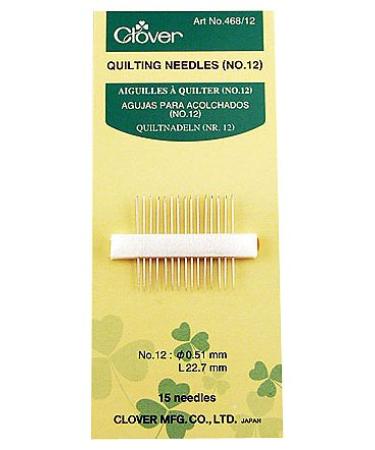 Clover 468/12 Quilting Needles, No. 12