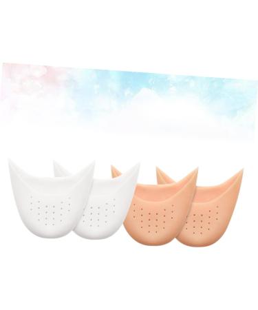 Hemoton Silicone Gel Pointed Toe Pads - 2 Pairs | Women Dance Shoe Covers | Toe Protectors for Pointed Heels - Buy Online on SooperMarket.com