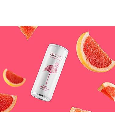 Buy Ac o Pink Grapefruit Organic Drink | 12-Pack 250ml Cans | Low-Calorie Vegan Energy Alternative | Eco-Friendly & Bio-Certified - Buy Online on SooperMarket.com