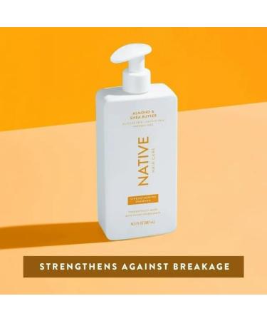 Buy Native Strengthening Shampoo - Almond & Shea Butter Sulfate & Paraben Free 16.5 oz | International Shipping Available - Buy Online on SooperMarket.com