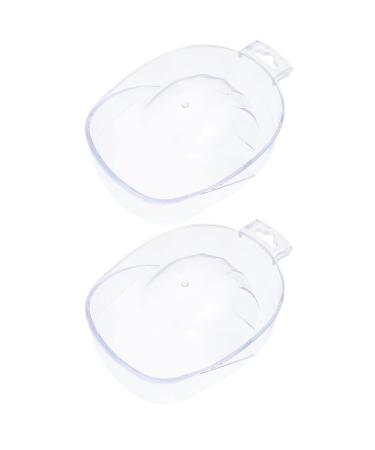 Lurrose nail angel nail tools gel for nails 2 pieces lightweight nail soaking bowls manicure soaking container manicure tools nail tool soothing bowl