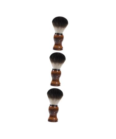 MAGICLULU 3pcs Styling Beard Brush Afro Soap Shape Beauty Tools Turban Mailbox Lace Ribbon Soft Men Beard Brush Beard Cleaning Brush Shaving Brush Man Wooden